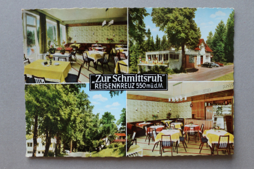 Ansichtskarte AK Reisenkreuz Beerfelden 1974 Pension Schmittsruh Straße Gebäude Architektur Ortsansicht Hessen